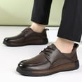 thumbnail image 6 of Men's Casual Loafers Slip On Leather Shoes Comfortable Lightweight Driving Shoes Male Moccasins Classic Penny Loafer Flats Boat Shoes Outdoor Walking Shoes, 6 of 13