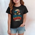 thumbnail image 4 of mgoYE 250 Years 1776-2026 250th Birthday Eagle T-Shirt for Celebrate 250th Anniversary of America Patriotic Tee 250 Short-Sleeved Top for Girls Boys 250th Anniversary USA Flag Shirt(Black,7-8 Years), 4 of 5