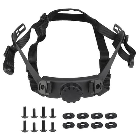 Tactical Helmet Strap Adjustable Chin Strap Inner Suspension System with Bolts and Screws for Tactical Fast Airsoft Helmets