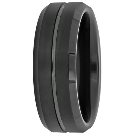 Men's 8mm Ring in Black Tungsten