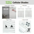 thumbnail image 4 of Regal Living Top Down Bottom Up Blackout Cordless Cellular Shade, Ivory - 18" W x 48" L, 4 of 9