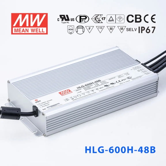 Mean Well HLG-600H-48AB Power Supply 600W 48V - Adjustable and Dimmable