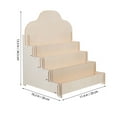 thumbnail image 2 of Hemoton 2pcs Wood Tiered Display Stand For Greeting Cards Multi-Purpose Sticker Display Stand For Vendors Counter Retail Display Rack For Postcard Brochure Picture, 2 of 7