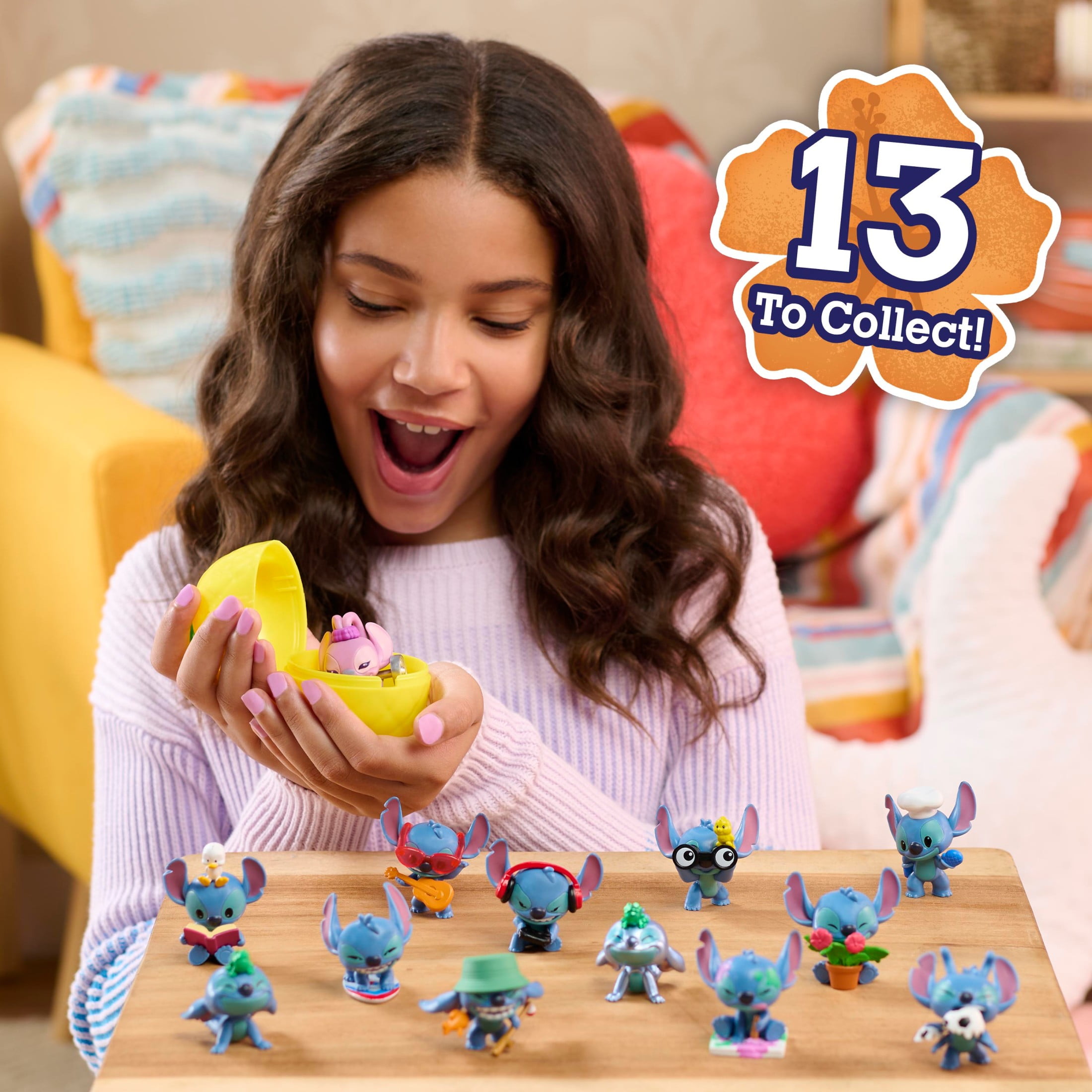 Disney Stitch Thats So Stitch Collectible Figures, 2 Inch Surprise Figure, 13 to Collect, Kids Toys (图4)