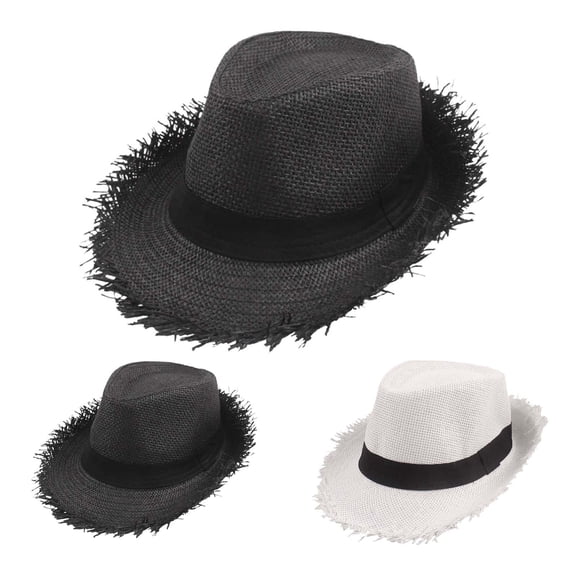 Womens Sun Hat Wide Brim Unisex Straw Summer Beach Hat For And Activities Visor Cap