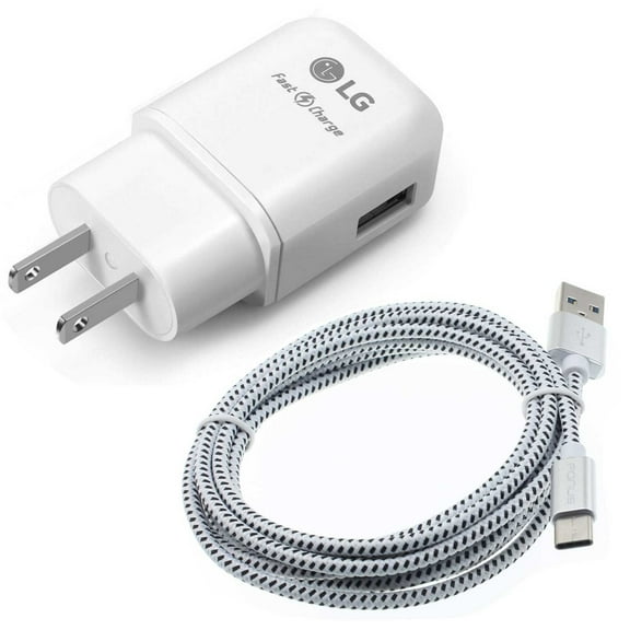 6ft USB-C Cable 18W Fast Home Charger for Motorola One 5G Ace - Power Adapter QC3.0 TYPE-C Cord Travel Wall AC Plug Compatible With Motorola One 5G Ace