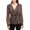 Black Multi, variant on DKNY Womens Faux Wrap Animal Print Blouse