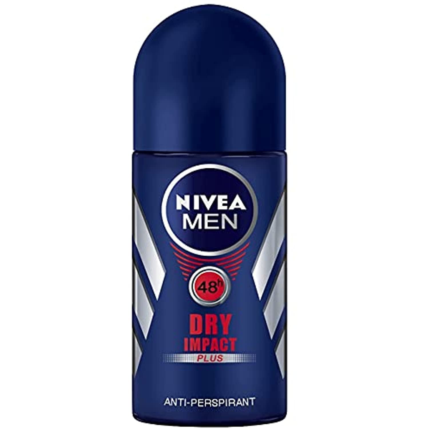 Nivea for Men Dry Impact Antiperspirant Deodorant Roll-on 50ml (3 Pack)