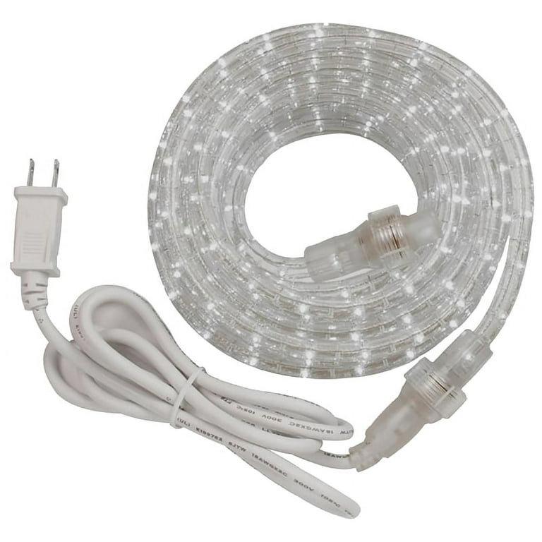Indoor/Outdoor 12 ft. White LED Rope Light Kit Indoor/Outdoor 12 ft. White LED Rope Light Kit