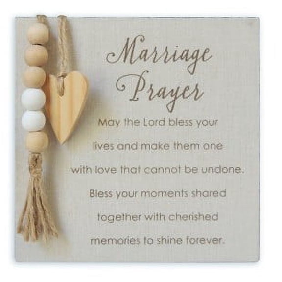 Wedding Prayer Plaque