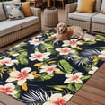 thumbnail image 2 of Fsddascl Summer Flowers Outdoor Rug for Patio/Deck/Porch, Non-Slip Large Area Rug 6 x 9 Ft, Farmhouse Botanical Tropical Plant Leaves Indoor Outdoor Rugs Washable Area Rugs, Camping Rug Carpet, 2 of 5