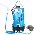 thumbnail image 1 of 12L Portable Camping Shower Bag with Foot Pump and Shower, 1 of 8