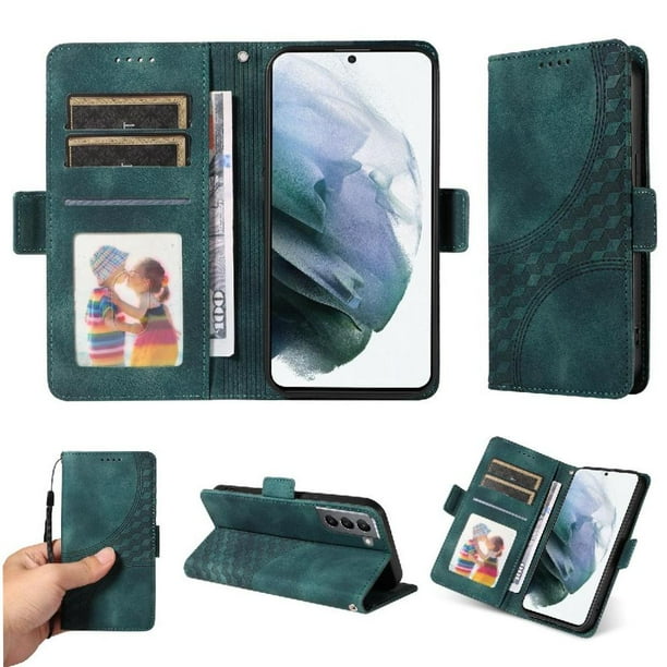 Funda GANGXUN para Samsung Galaxy S21 Plus con diseño acolchado elegante, cuero PU, protección total y ajuste preciso