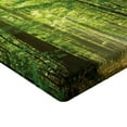 thumbnail image 2 of Ambesonne Woodland Fitted Sheet, Foliage Forest Summer, Queen Size, Green, 2 of 3