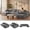 U-shaped-Dark Gray, variant on Modular Sectional Sofa, 135" U/L Shaped Couch with Movable Ottoman, Comfy Corduroy Frameless Memory Foam Deep Seat, No Assembly Required, Black