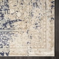 thumbnail image 4 of HomeRoots 554359 2 x 3 ft. Blue & Ivory Floral Rectangle Area Rug, 4 of 5