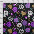 thumbnail image 3 of oneOone Cotton Poplin Purple Fabric Halloween Dress Material Fabric Print Fabric By The Yard 56 Inch Wide, 3 of 4