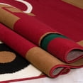 thumbnail image 3 of Allstar Red Area Rug. Contemporary. Abstract. Traditional. Formal. Shapes. Spirals. Circles (5' 2" x 7' 1"), 3 of 7