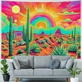 thumbnail image 4 of Orinice  Mountain Tapestry Sun Tapestry Desert Cactus Tapestry Nature Landscape Tapestry Space Planet Aesthetic Stars Tapestry Wall Hanging for Bedroom(51.2 x 59.1 inches) 50x40inch, 4 of 6