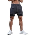 thumbnail image 1 of Liacowi Men Athletic Shorts, Elastic Waistband Pants with Pocket, 1 of 6