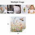 thumbnail image 4 of Spring Floral Cloth Napkins, Hummingbird Summer Botanical Watercolor Washable and Reusable Dinner Napkins Set of 6, Table Napkin for Kitchen Party Birthday Wedding Hotel Housewarming 20"x20", 4 of 8