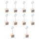 thumbnail image 4 of 10x Porta tarjetas de lugar Porta tarjetas Estante Decoración Mesa multiusos Clip de imagen para Blanco, 4 of 7