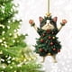 thumbnail image 4 of Bearachild Colgante de adorno de gato bonito de 2 piezas para decoración de árbol de Navidad felino lindo en árbol de Navidad de moda Kits de decoración para fiestas 2 piezas un, 4 of 6