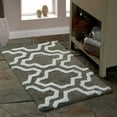 thumbnail image 4 of 2-Tone Quatrefoil 36" x 24" Bath Mat in White/Blue, 4 of 5
