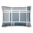 thumbnail image 2 of Creative Products Blue Modern Geo Grid 14x20 Indoor / Outdoor Pillow, 2 of 3
