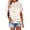 White 1, variant on Tops for Women Plus Size Short Sleeve Crew Neck Swing Flare Loose T Shirt Blouses Summer Clothing