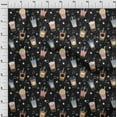 thumbnail image 4 of oneOone Cotton Cambric Black Fabric Ice Cream Quilting Supplies Print Sewing Fabric By The Yard 42 Inch Wide, 4 of 6
