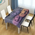 thumbnail image 2 of DEIARA Smiling Pumpkins Square Tablecloth 60×90in Polyester Fabric Tablecloth Washable Dust Resistant Wrinkle Resistant, 2 of 9