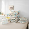 thumbnail image 5 of Manfei Kawaii Western Princess Bedding Comforter Set 7 Pieces for Girl, Xmas Tree Snowflake Full Bedding Set, Winter Christmas Theme Reversible Fitted Sheet Flat Sheet, Super Cozy Room Decor, 5 of 7