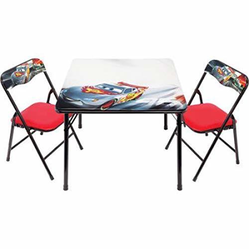 cars folding table and chairs