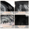 thumbnail image 6 of Unique Bargains Clear Letter Makeup Bags Transparent Toiletry Bag Waterproof Cosmetic Bags for Travel Black Medium, 6 of 7
