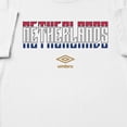 thumbnail image 2 of Umbro Men's Netherlands Stacked Soccer T Shirt (White, S-XXXL), 2 of 4