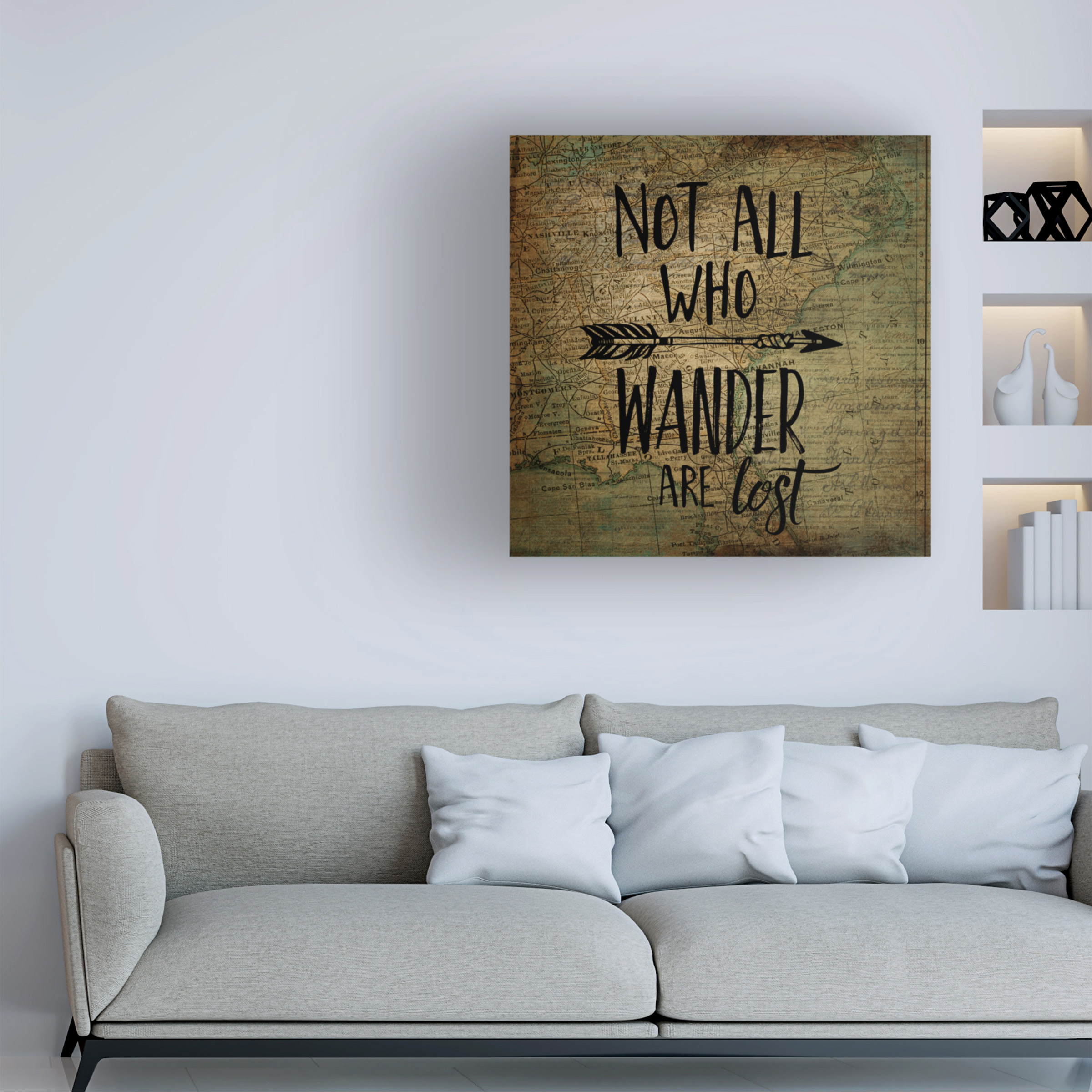 Trademark Fine Art 'Wander Are Lost' Canvas Art by Marcee Duggar