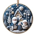 thumbnail image 2 of Xihbxyly Liquidación de Verano 2024 Regalos Navideños Colgantes para Familiares y Compañeros Decoración Redonda para Árbol de Navidad, 2 of 7