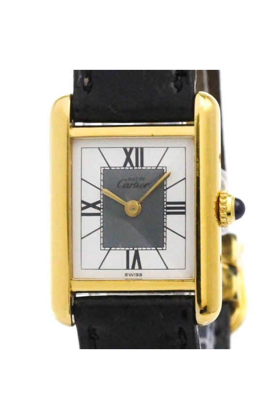 Pre-Owned CARTIER Must Tank Vermeil Gold Plated Quartz Ladies Watch 5057001 (Good)