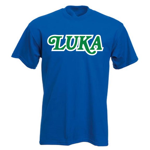 BLUE Mavericks Mavs Luka Doncic Old School Logo T-shirt YOUTH