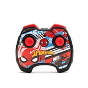 Jada Spider-Man Buggy RC with Non-Removable Spider-Man Figure – 7, Turbo Button, Full-Function Remote Control, Ages 6+, Red/Blue