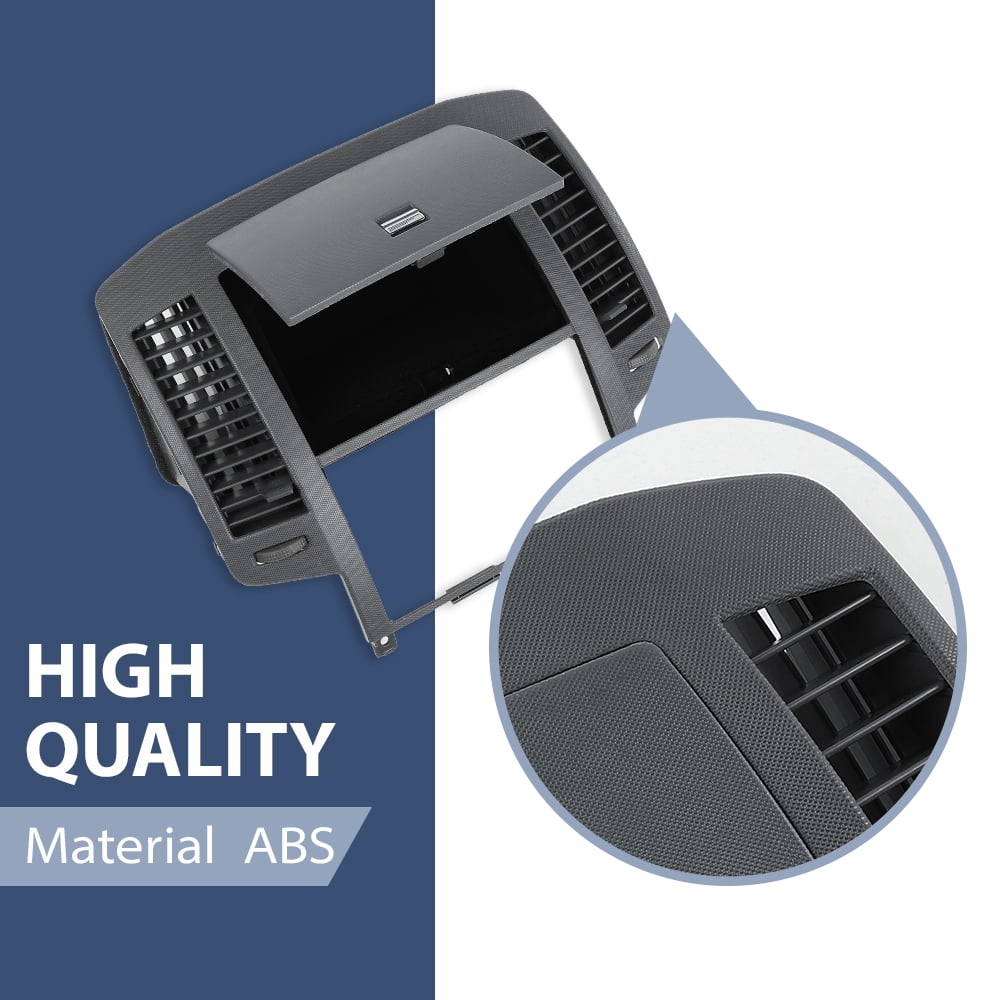 PIT66 Fit for 05 06 NISSAN ALTIMA CENTER DASH BEZEL PANEL AC VENTS CUBBY STORAGE GRAY GREY OEM