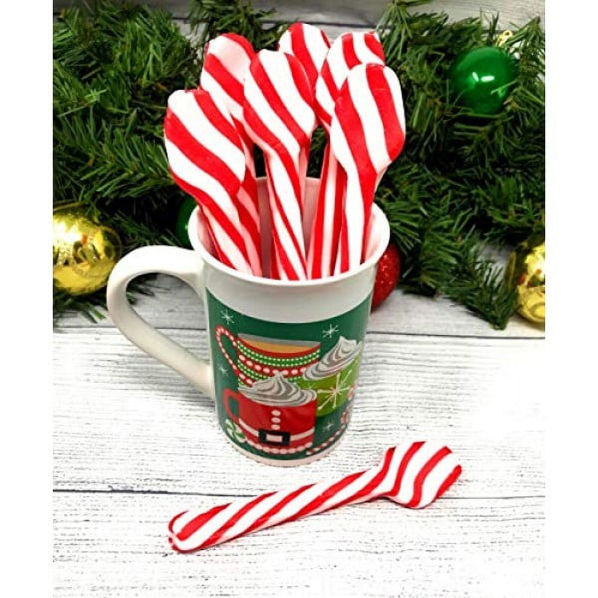 CGT Mini Peppermint Edible Candy Cups Sipper Shot Glass Holidays Christmas  Stocking Stuffers Gift Basket Party Favor Coffee Baking Treats Snacks