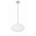 thumbnail image 5 of 56894-CH-WG Craftmade Lighting Gaze - 1 Light Pendant In Contemporary Style-8 Inches Tall and 14 Inches Wide-Chrome Finish-Frost White Glass Color, 5 of 6