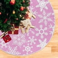thumbnail image 5 of GZHJMY Christmas Christmas Tree Skirt Home Decoration Large Round Christmas Tree Skirt for Holiday Party Home Christmas Day Ornaments, 35.4", 5 of 6