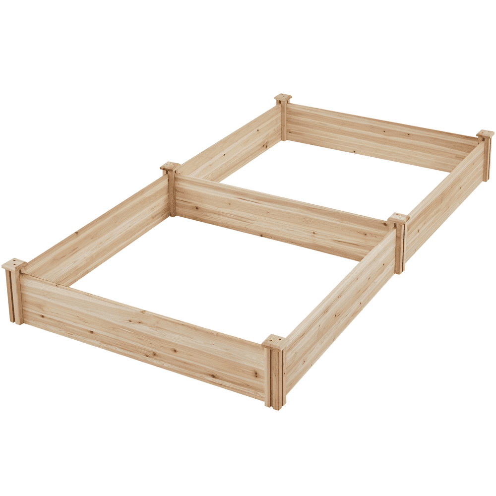 Alden Design Cedar Garden Bed Planter Box Raised Elevated Bed ,Outdoor
