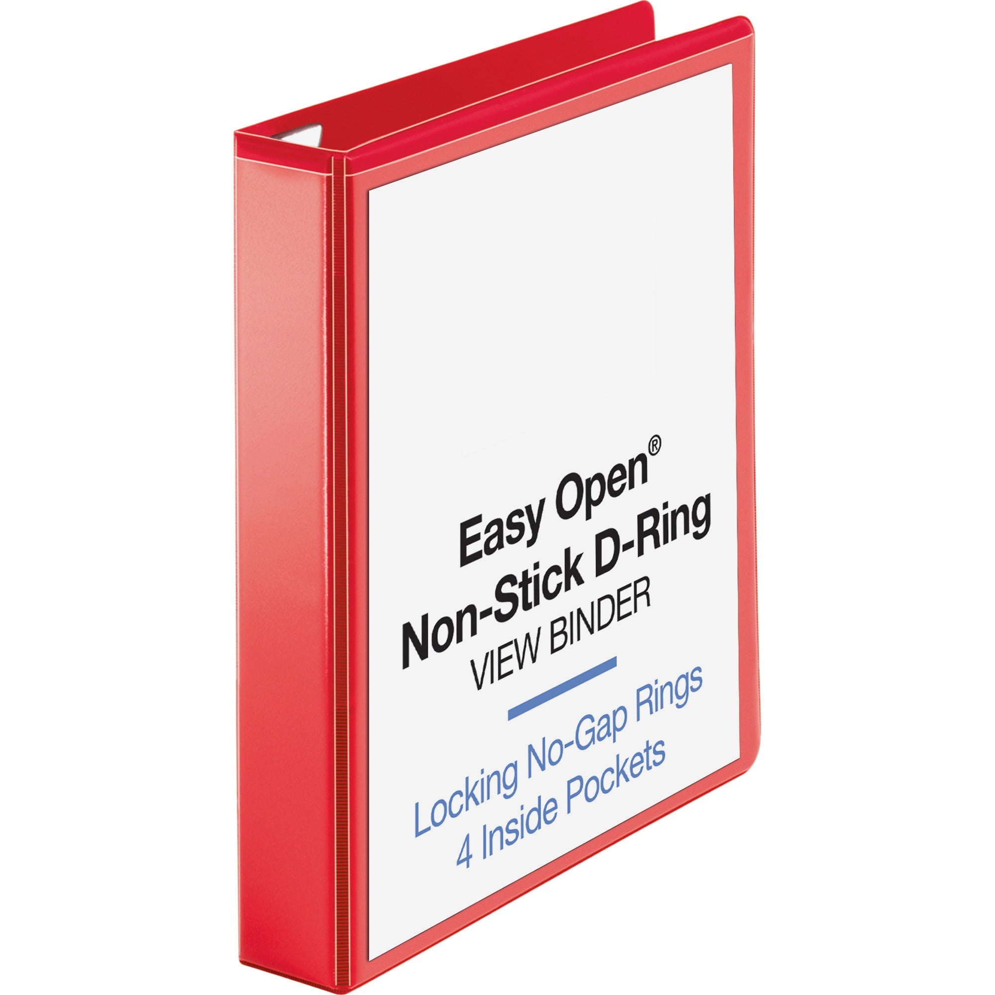 Business Source, BSN26980, Red D-ring Binder, 1 Each, Red