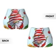 thumbnail image 3 of Rocae Funny Christmas Gnome for Women's Quick-Dry Running Shorts,Ladies Active Athletic Apparel Yoga Workout Gym Running Volleyball Spandex Shorts, 3 of 9