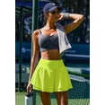 thumbnail image 5 of Pinspark Womens Tennis Skirt V-Waisted Pleated Athletic Skort Flowy Quick Dry Golf Skirts with Pockets Shorts, 5 of 6