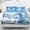 Blue Snowman, variant on Jeiento Christmas Panda Print 3-Piece Bedding Set, Soft Deep Pocket Fitted Sheet with 2 Pillow Shams, Washable Bed Cover for Bedroom, Cute Festive Bed Linen Collection, Twin Size
